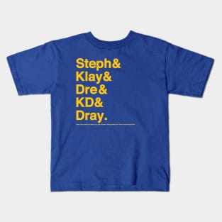 Death Lineup Version 2.0 Kids T-Shirt